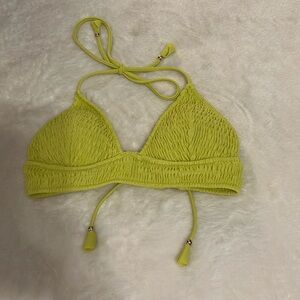 Green/yellowish bikini top